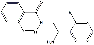 2-[2-amino-2-(2-fluorophenyl)ethyl]phthalazin-1(2H)-one Struktur