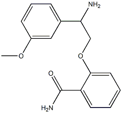 2-[2-amino-2-(3-methoxyphenyl)ethoxy]benzamide Struktur