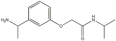 2-[3-(1-aminoethyl)phenoxy]-N-isopropylacetamide Struktur