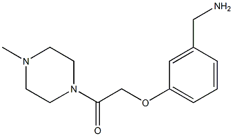 2-[3-(aminomethyl)phenoxy]-1-(4-methylpiperazin-1-yl)ethan-1-one Struktur