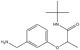 2-[3-(aminomethyl)phenoxy]-N-tert-butylpropanamide Struktur