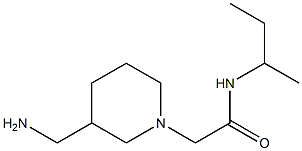 2-[3-(aminomethyl)piperidin-1-yl]-N-(butan-2-yl)acetamide Struktur