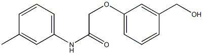 2-[3-(hydroxymethyl)phenoxy]-N-(3-methylphenyl)acetamide Struktur