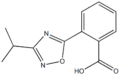 2-[3-(propan-2-yl)-1,2,4-oxadiazol-5-yl]benzoic acid Struktur