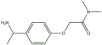 2-[4-(1-aminoethyl)phenoxy]-N,N-dimethylacetamide Struktur