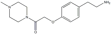 2-[4-(2-aminoethyl)phenoxy]-1-(4-methylpiperazin-1-yl)ethan-1-one Struktur