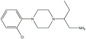 2-[4-(2-chlorophenyl)piperazin-1-yl]butan-1-amine Struktur