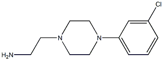 2-[4-(3-chlorophenyl)piperazin-1-yl]ethanamine Struktur