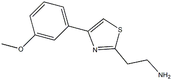 2-[4-(3-methoxyphenyl)-1,3-thiazol-2-yl]ethanamine Struktur