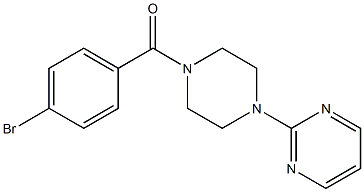 2-[4-(4-bromobenzoyl)piperazin-1-yl]pyrimidine Struktur