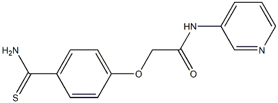 2-[4-(aminocarbonothioyl)phenoxy]-N-pyridin-3-ylacetamide Struktur