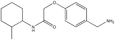 2-[4-(aminomethyl)phenoxy]-N-(2-methylcyclohexyl)acetamide Struktur