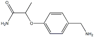 2-[4-(aminomethyl)phenoxy]propanamide Struktur