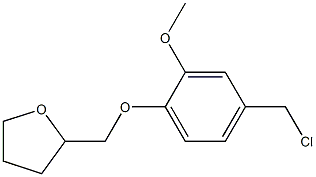 2-[4-(chloromethyl)-2-methoxyphenoxymethyl]oxolane Struktur