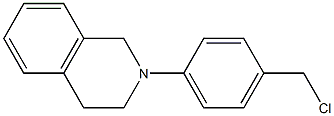 2-[4-(chloromethyl)phenyl]-1,2,3,4-tetrahydroisoquinoline Struktur