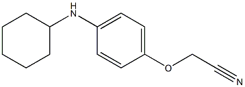 2-[4-(cyclohexylamino)phenoxy]acetonitrile Struktur