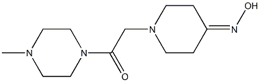 2-[4-(hydroxyimino)piperidin-1-yl]-1-(4-methylpiperazin-1-yl)ethan-1-one Struktur