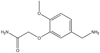 2-[5-(aminomethyl)-2-methoxyphenoxy]acetamide Struktur