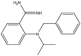 2-[benzyl(propan-2-yl)amino]benzene-1-carboximidamide Struktur