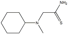 2-[cyclohexyl(methyl)amino]ethanethioamide Struktur