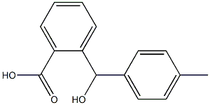 2-[hydroxy(4-methylphenyl)methyl]benzoic acid Struktur