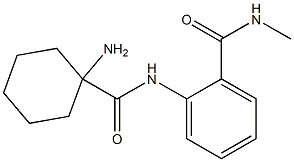 2-{[(1-aminocyclohexyl)carbonyl]amino}-N-methylbenzamide Struktur