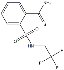 2-{[(2,2,2-trifluoroethyl)amino]sulfonyl}benzenecarbothioamide Struktur