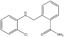 2-{[(2-chlorophenyl)amino]methyl}benzamide Struktur