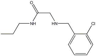 2-{[(2-chlorophenyl)methyl]amino}-N-propylacetamide Struktur