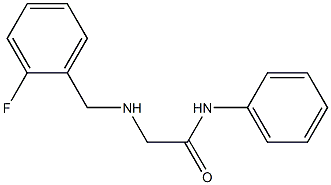 2-{[(2-fluorophenyl)methyl]amino}-N-phenylacetamide Struktur