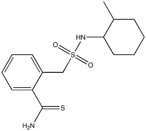 2-{[(2-methylcyclohexyl)sulfamoyl]methyl}benzene-1-carbothioamide Struktur