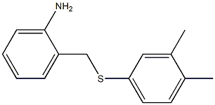 2-{[(3,4-dimethylphenyl)sulfanyl]methyl}aniline Struktur