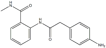 2-{[(4-aminophenyl)acetyl]amino}-N-methylbenzamide Struktur