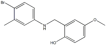 2-{[(4-bromo-3-methylphenyl)amino]methyl}-4-methoxyphenol Struktur