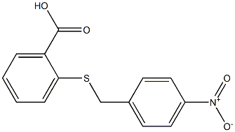 2-{[(4-nitrophenyl)methyl]sulfanyl}benzoic acid Struktur