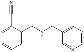 2-{[(pyridin-3-ylmethyl)amino]methyl}benzonitrile Struktur