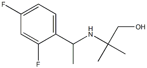 2-{[1-(2,4-difluorophenyl)ethyl]amino}-2-methylpropan-1-ol Struktur