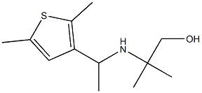 2-{[1-(2,5-dimethylthiophen-3-yl)ethyl]amino}-2-methylpropan-1-ol Struktur