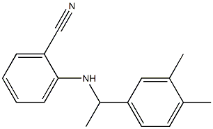 2-{[1-(3,4-dimethylphenyl)ethyl]amino}benzonitrile Struktur