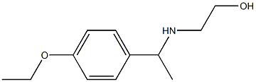 2-{[1-(4-ethoxyphenyl)ethyl]amino}ethan-1-ol Struktur