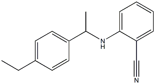 2-{[1-(4-ethylphenyl)ethyl]amino}benzonitrile Struktur