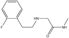 2-{[2-(2-fluorophenyl)ethyl]amino}-N-methylacetamide Struktur