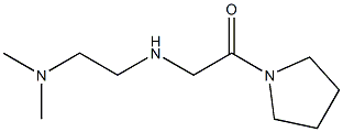 2-{[2-(dimethylamino)ethyl]amino}-1-(pyrrolidin-1-yl)ethan-1-one Struktur