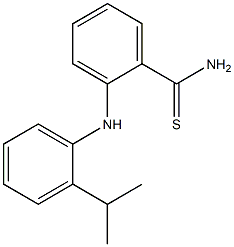 2-{[2-(propan-2-yl)phenyl]amino}benzene-1-carbothioamide Struktur