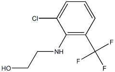 2-{[2-chloro-6-(trifluoromethyl)phenyl]amino}ethan-1-ol Struktur