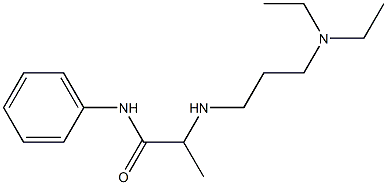 2-{[3-(diethylamino)propyl]amino}-N-phenylpropanamide Struktur