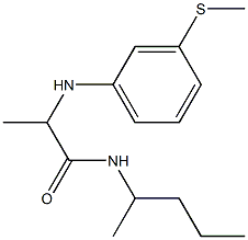 2-{[3-(methylsulfanyl)phenyl]amino}-N-(pentan-2-yl)propanamide Struktur