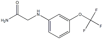 2-{[3-(trifluoromethoxy)phenyl]amino}acetamide Struktur