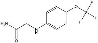 2-{[4-(trifluoromethoxy)phenyl]amino}acetamide Struktur