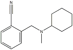 2-{[cyclohexyl(methyl)amino]methyl}benzonitrile Struktur